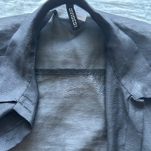 Black mesh🕸️button-down sheer topper - Picture 5 of 5